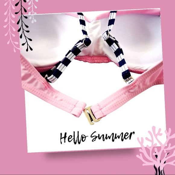 2-Pc Striped PushUp Underwire Bikini NWT - Picture 5 of 10